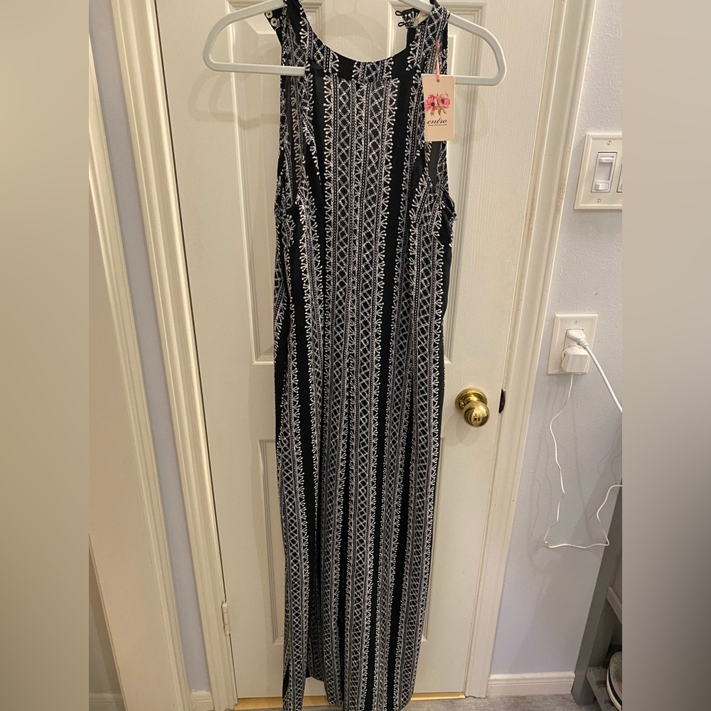 NWT Black and white jumpsuit romper